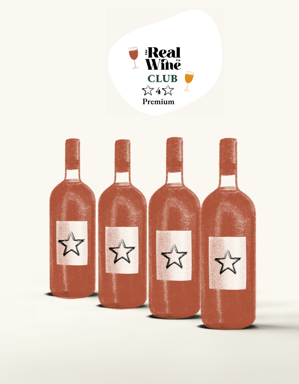 Real Wine Club, Premium Red Case, 4 bottles